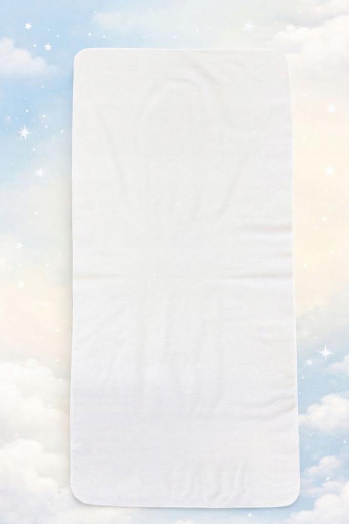 Waterproof Mat 120X60 Waterproof Terry Bed Base White