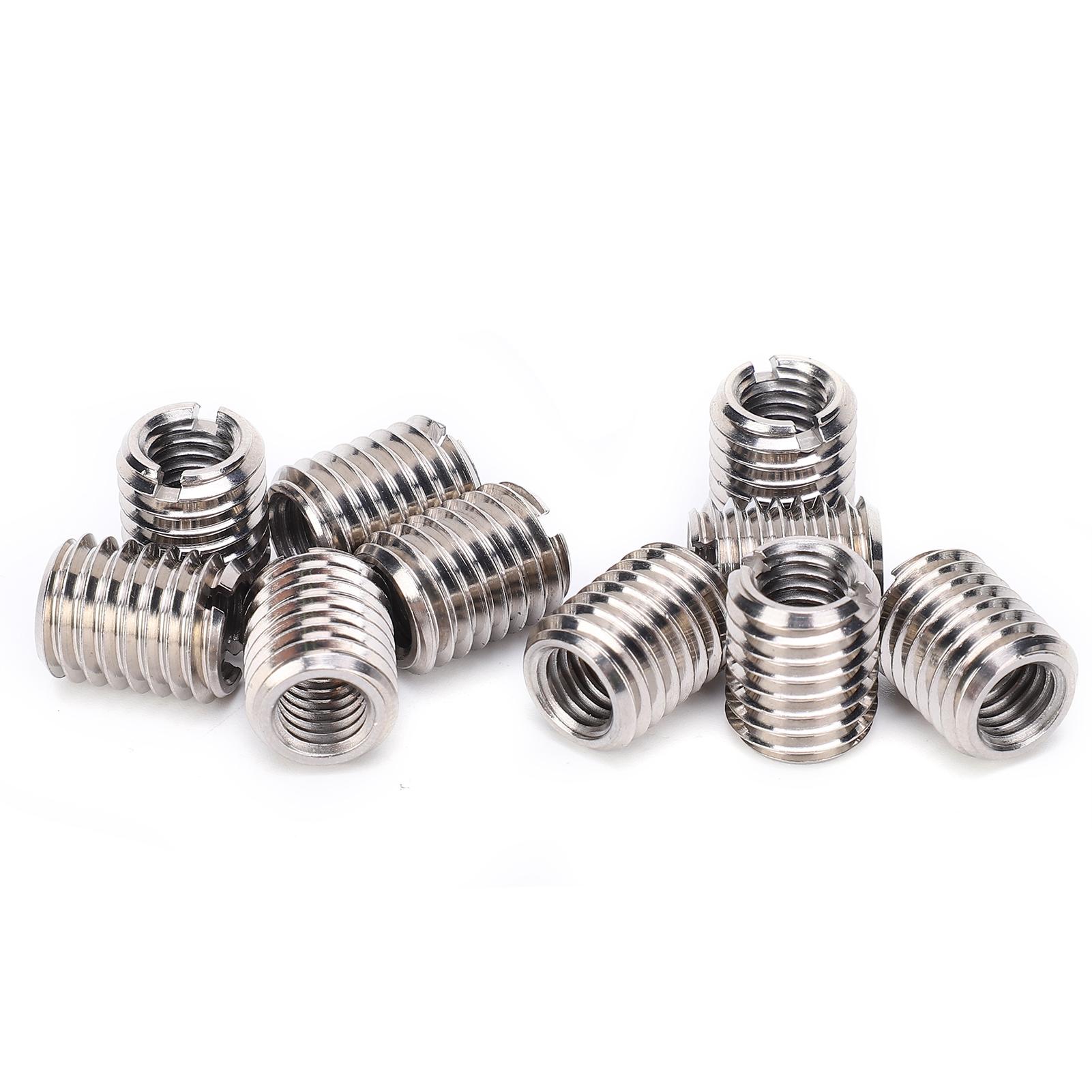 

10Pcs Reducer Nut Thread Conversion Stainless Steel Repair Sleeve Bushing Screw Fastening