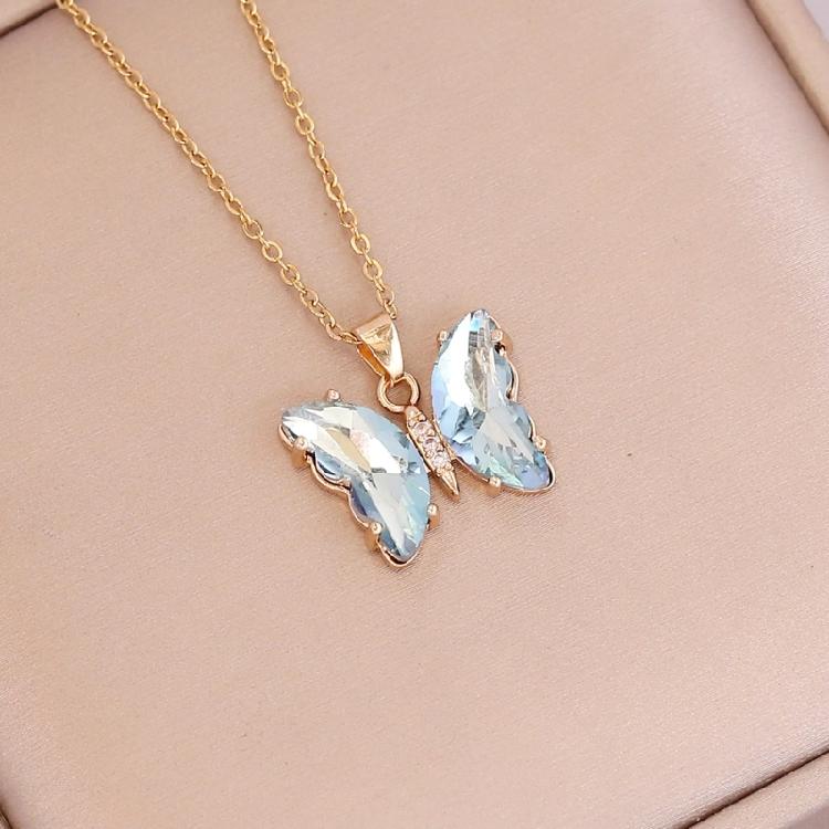Sophisticated Butterfly Necklace Crafted from Premium Alloy Offering Long Lasting Color and Comfortable Wear