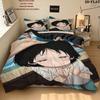 Takopi'S Original Sin Pattern Bedding Quilt Set Quilt Cover Pillowcase Home Birthday Gift(1 * duvet cover + 2 * pillowcase, without core)