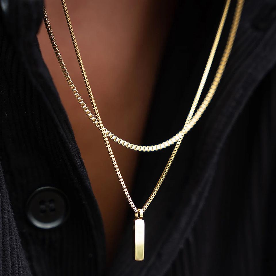 European & American Stylish Korean Stainless Steel Clavicle Necklace for Women - Luxury Titanium Steel Chain Jewelry
