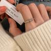 Minimalist Chic Geometric Circle Ring For Women Adjustable Open Finger Jewelry