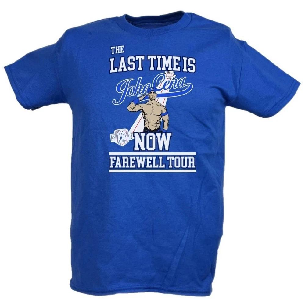John Cena 16x Farewell Tour Boys Kids Blue Tshirt L