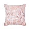 Ins Nordic Style Rose Gold Pink Geometric Square Pillow Cushion Cover