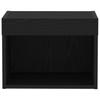 LED TV Cabinet Set in Black Oak Finish 40 x 30 x 30 cm
