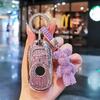 Suitable For 24 Buick Gl8 Keycase Avenir Keycover Key Shell Keychain Car Case Buckle Cute Bear Keychain Sparkling Car Key Case