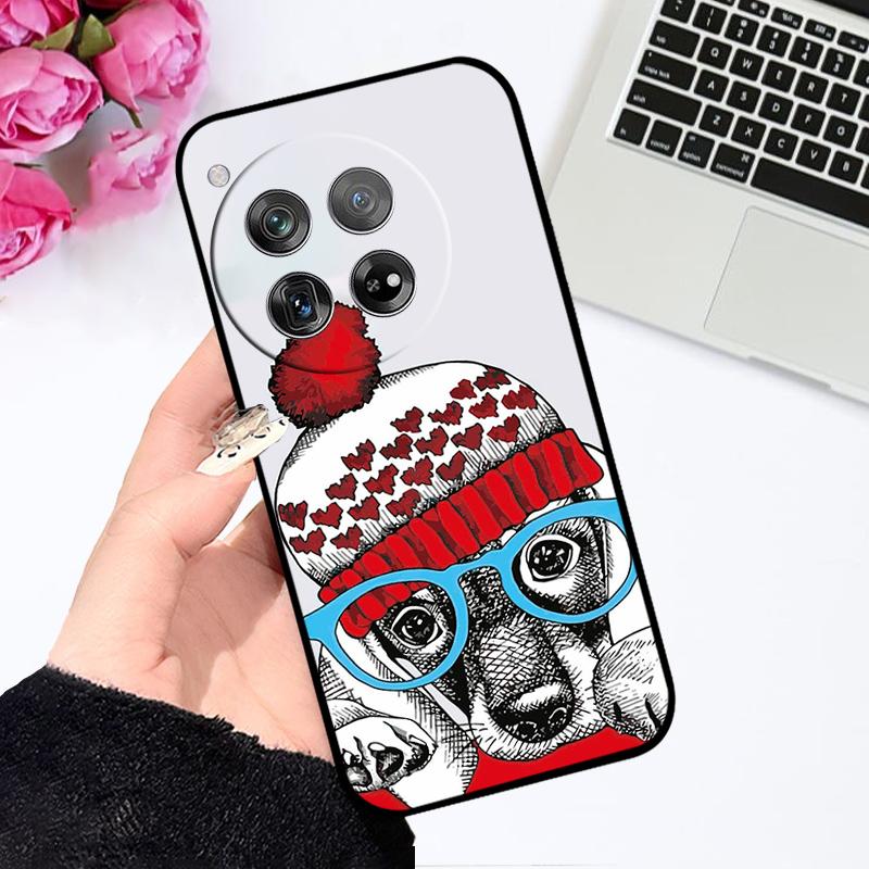 Case For OnePlus 12 Fundas 1+ 12 CPH2573 Floral Pattern TPU Silicone Phone Cover For One Plus 12R Capa CPH2585 Shockproof Bumper