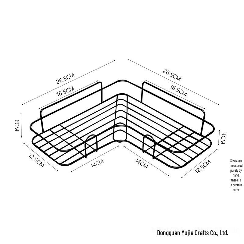 

Wall-Mounted 304 Stainless Steel Bathroom Corner Shelf