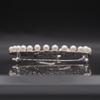 Used A223 Freshwater Pearl 3.5-4.3mm 18 Pearls SILVER Engraved Brooch Silver Filigree Filigree Crane Design Silver Corsage June Birthstone