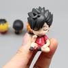 4pcs Haikyuu!! Anime Figure Gk Sleep Q-version Twisted Egg Cute Desktop Decoration Pvc Model Action Doll Statue Toychristmasgift