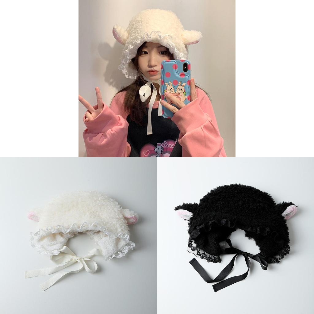 Winter Girls Plush Hat With Windproof Warmth For Autumn And Christmas Gift