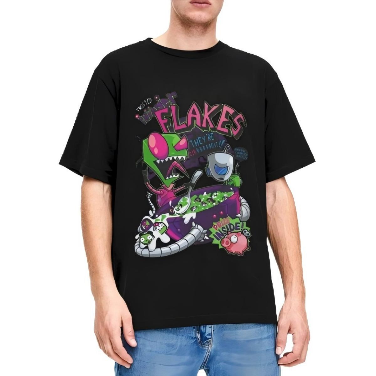 Invader Zim Flakes Cereal T-Shirt XL