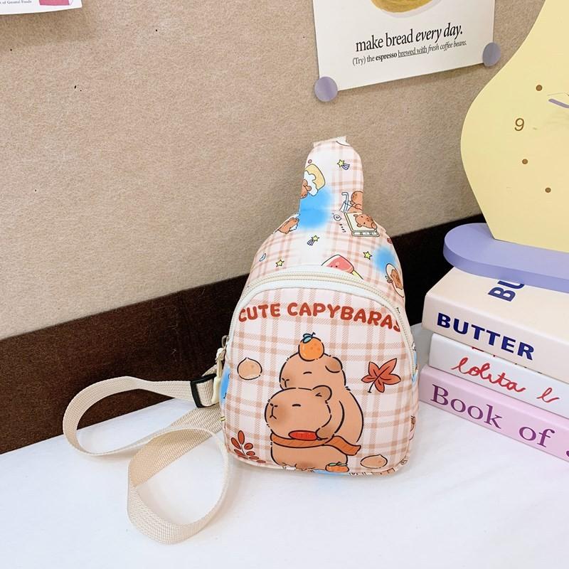 Capybara Cartoon Animal Coin Purse Single Shoulder Crossbody Chest Gift Bag
