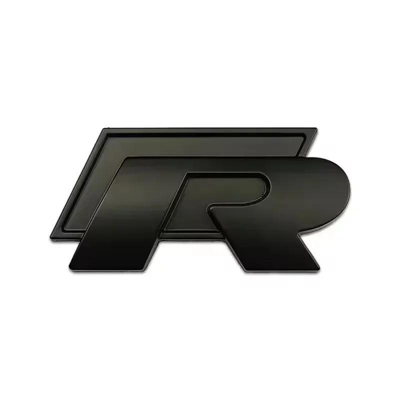 Metal Car Grille Emblem Rear Trunk Badge Stickers for Volkswagen VW R Rline Polo Golf Jetta Beetle CC Bora Tiguan Touran Passat