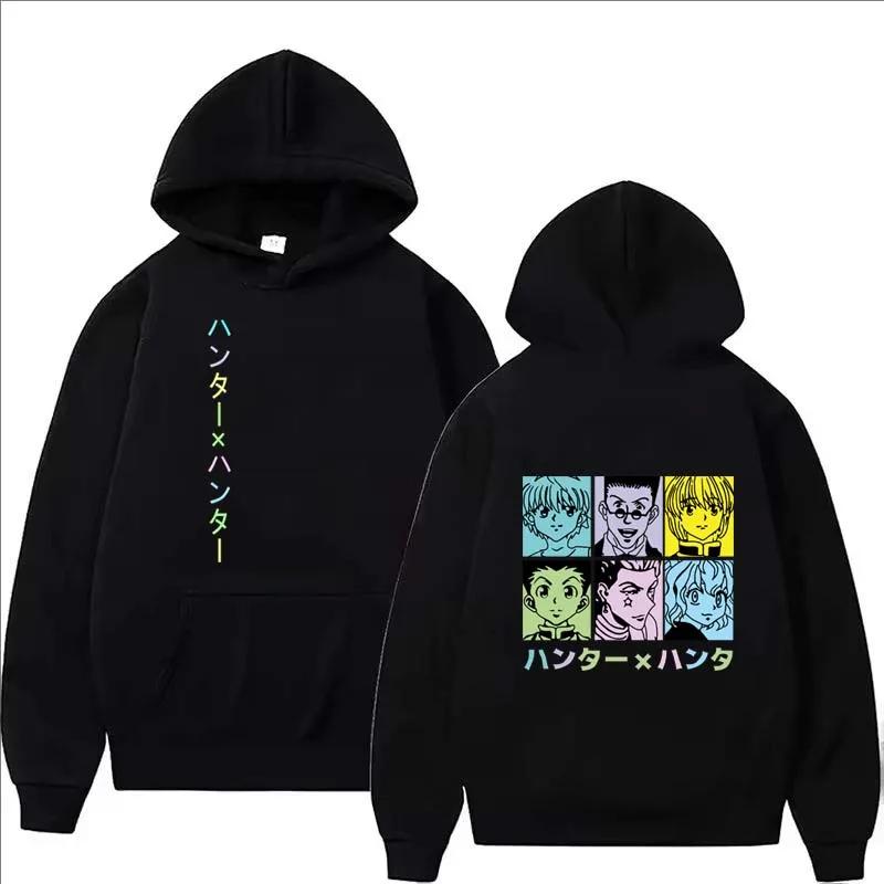 New Anime Hunter Hoodie Men Casual Harajuku High Street Long Sleeve Pullover Women Autumn Winter Fleece Fashion Sweatshirts
