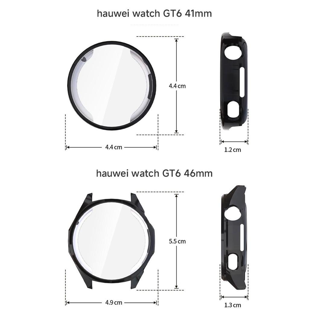 soft TPU Case For Huawei GT6 41mm Screen Protector All-Around Protective Cover Shell For Huawei GT6 46mm Bumper Accessories