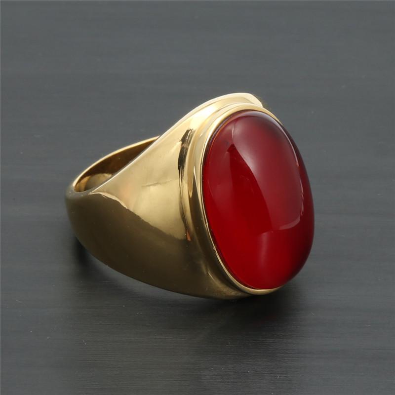 Women's Fashion Sapphire Ring - Stainless Steel & Titanium Electroplated Stone Ring