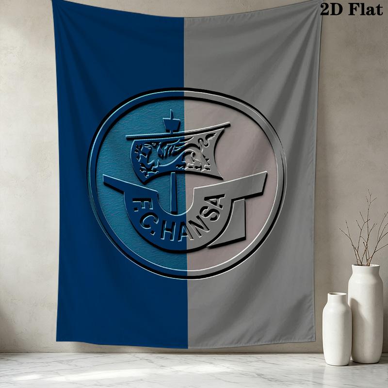 Fc Hansa Rostock Wall Tapestry Aesthetic Wall Hanging Printed Fabric Blanket Decorative Tapestries For Bedroom Living Room Home Decor