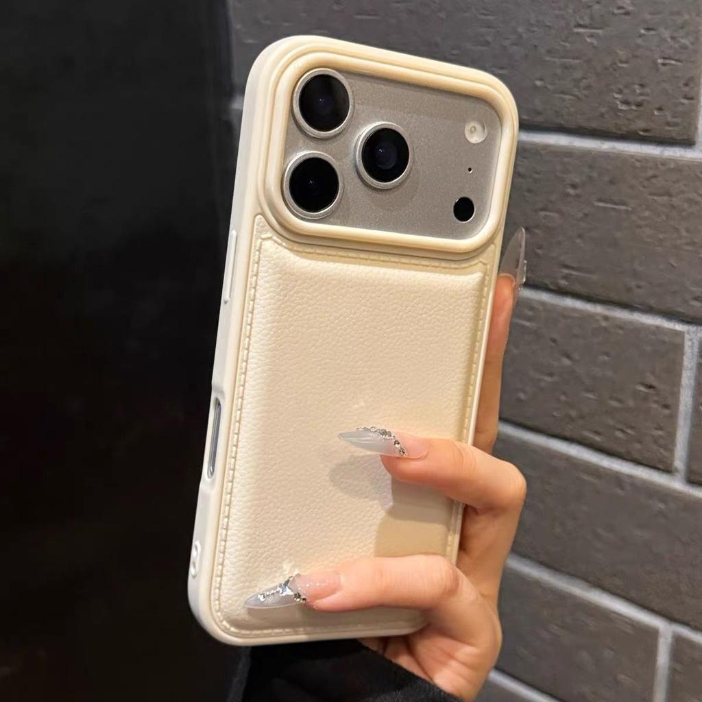 Luxury Matte Soft Leather Phone Case For iPhone 17Air 15 14 Plus 13 12 11 16 Pro Max Lens Protection Shockproof Silicone Cover