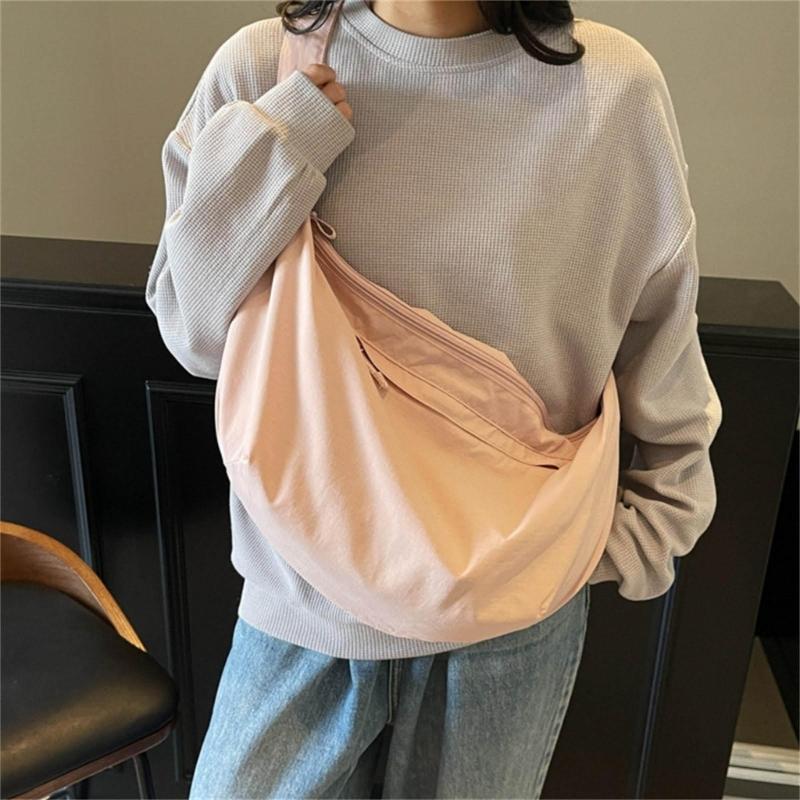 Crescent Bag Small Slings Crossbody Bag with Half Moon Shape Multi Pocket Slings Bag Hoboes Bags Slouchy Dumpling Bags
