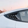 A28G-For Tesla Model 3 Highland 2024+ Rear Side Window Louvers Air Vent Scoop Shades Cover Blinds Spoiler Parts Gloss Black