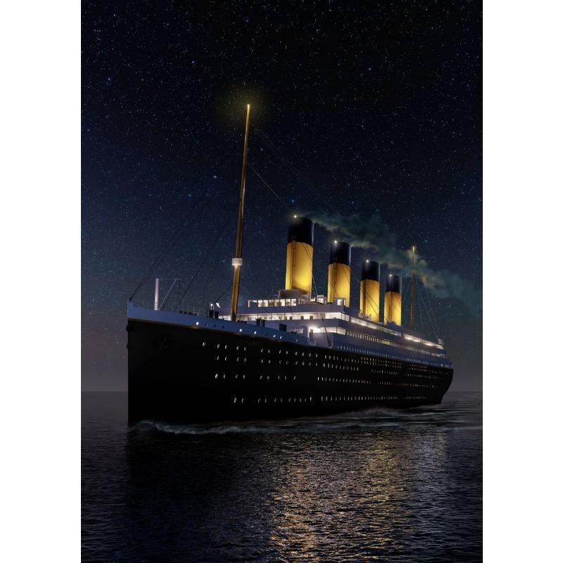 Abstract Titanic "The Ship That Never Sinks" Iconic Seascape Poster and Prints Canvas Painting Wall Art Picture Home Decor Gift