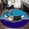 Timberwolves Logo Round mat, Anti-slip Circle Carpet Chair rug For livingroom,Bedroom, doormat home decor Gift Christmas Gifts