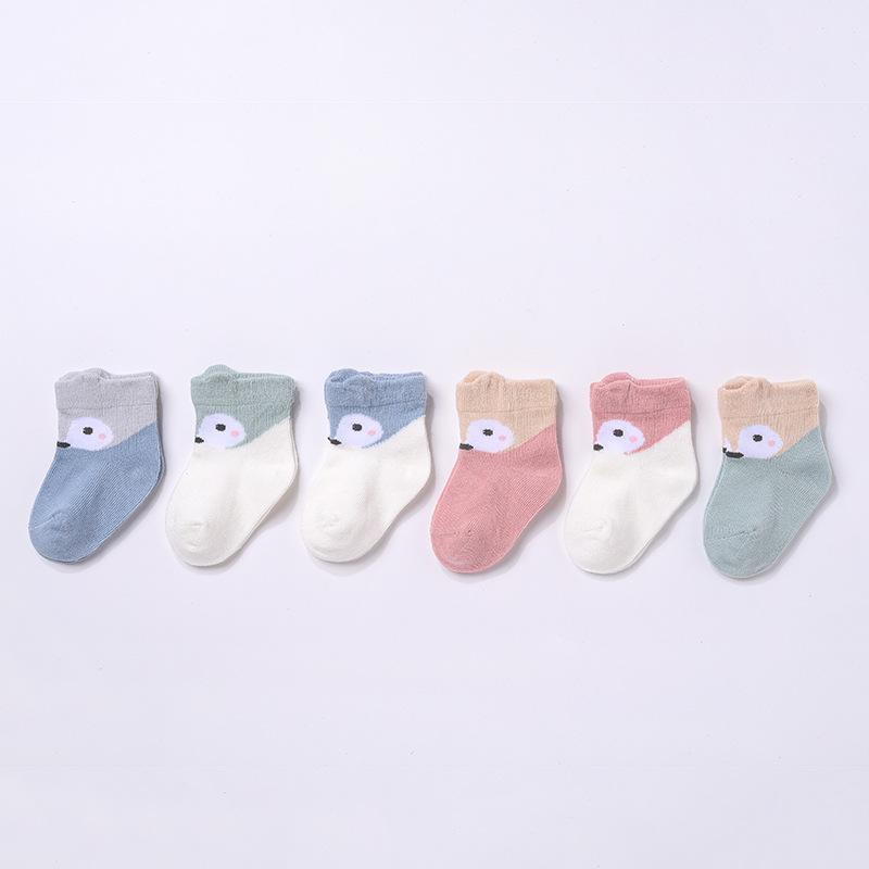 6 Pairs /lot 0 To 24M Summer Short Socks For Baby Cute Animal Newborn Infants Socks Extreme Soft Socks On Girls Boys Spring