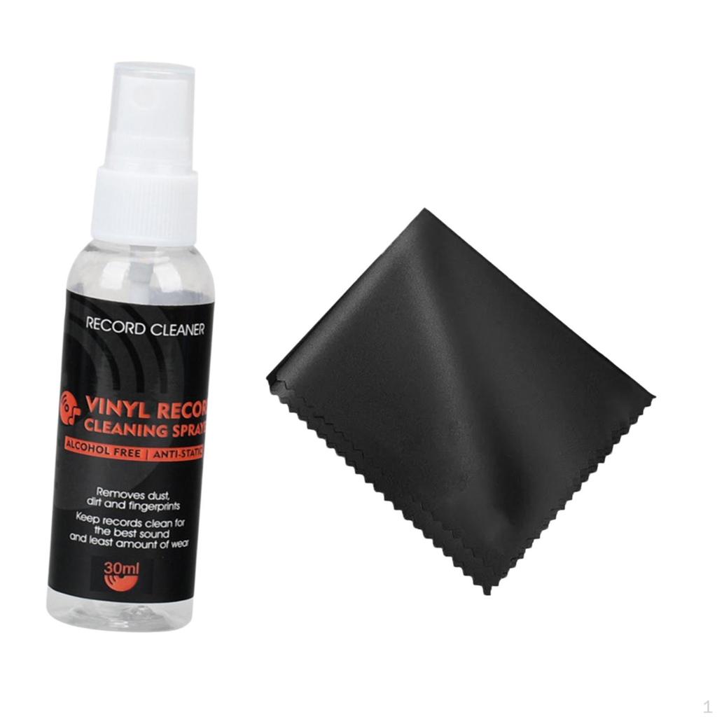 Schallplatten-Reinigungssets, Schallplattentuch-Set, Vinyl-Reiniger, LP-Plattenspieler-Reiniger für den Raum,