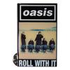 Oasis Roll With It Single Badge