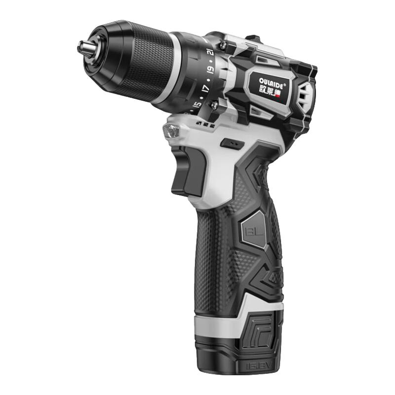 

Oulaide 16.8V Small Cannon Brushless Cordless Drill & Screwdriver CN plug (adapter included) Brushless Motor with Drill Accessories