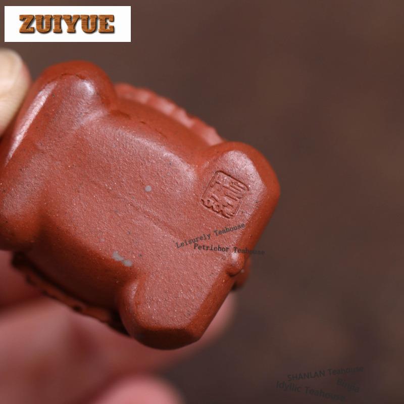 Yixing Purple Clay Make A Fortune Horse Tea Pet Antique Lucky Model Tea Figurine Play Toys Tea Statue Ornaments Accessories