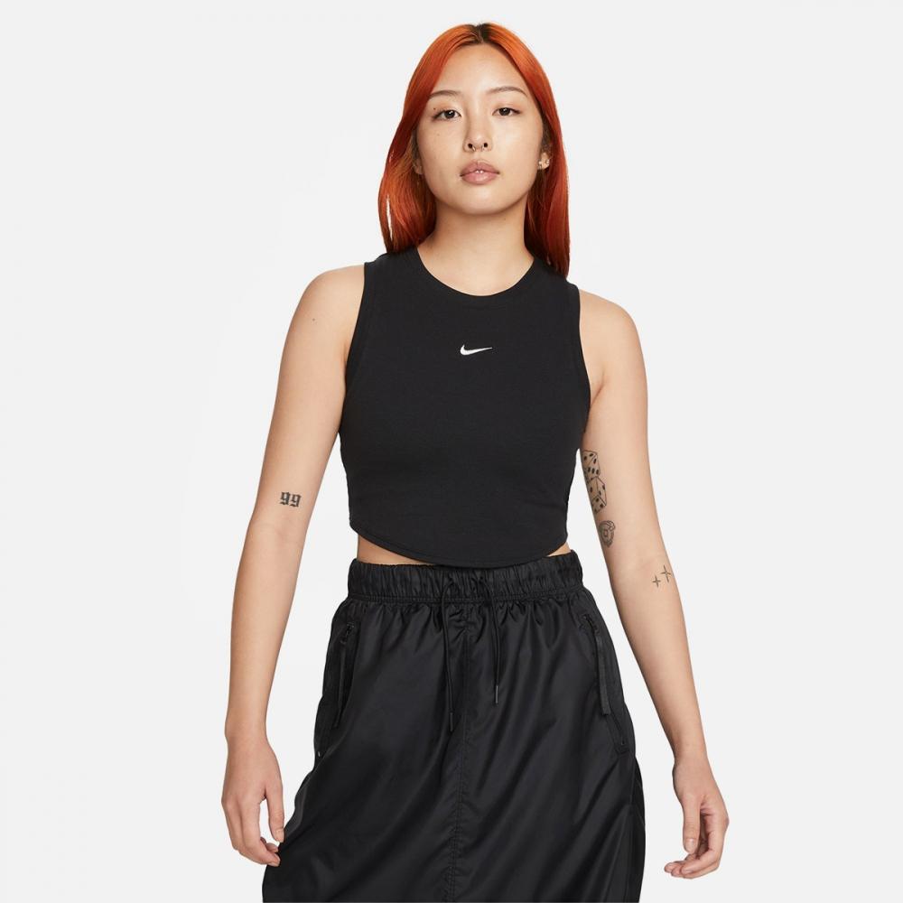 

Nike Женская укороченная майка в рубчик Nike Sportswear Essential FB8280 010