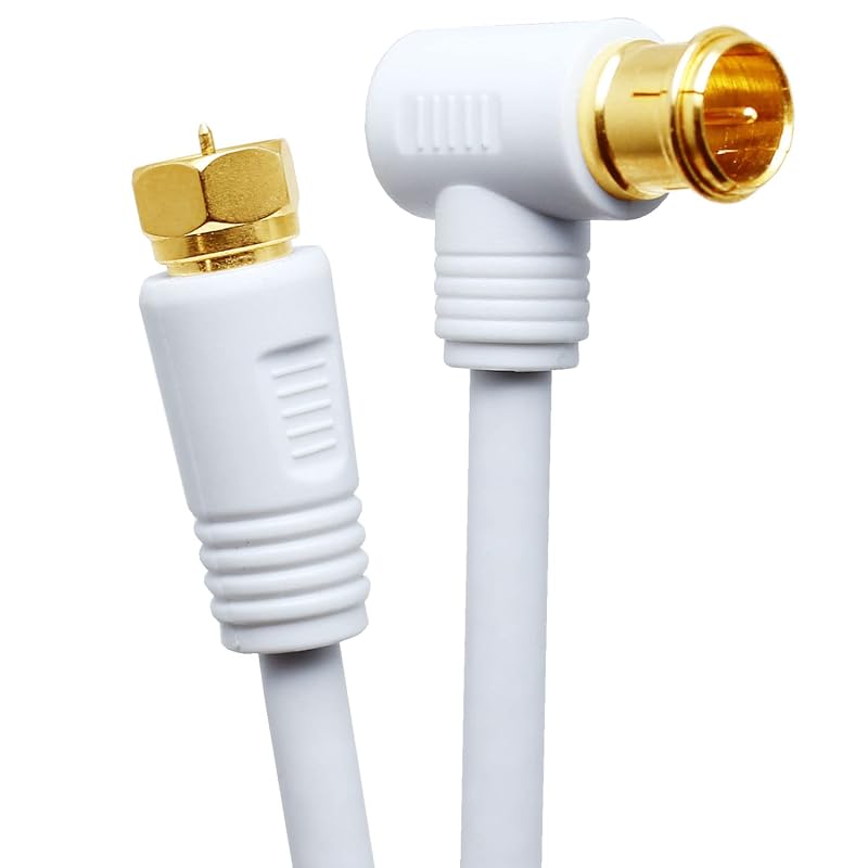 TARO'S Antenna Cable 3M, 4K/8K Broadcasting (3224MHz) Compatible, S-4C-FB 4C Coaxial Cable, Terrestrial Digital/BS/CS/CATV Broadcasting Compatible,