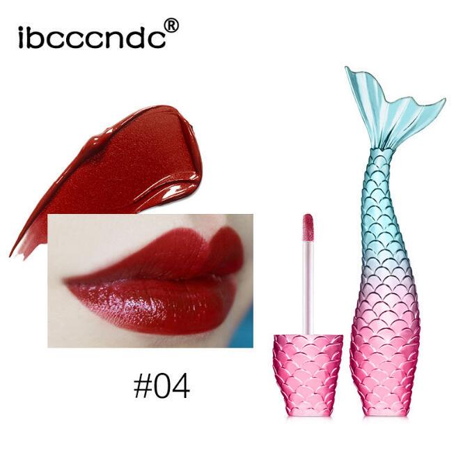 Liquid Crystal Glow Mermaid Lip Gloss Lip Tattoo Lipstick Makeup Mermaid Pigment Glitter Lip Gloss