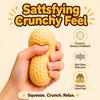 ASMR Crunchy Peanut Squishie Stress Ball - Sensory Play Fidget Toy
