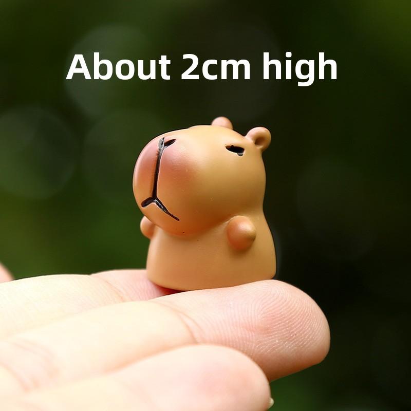 Capybara Toy Mini Figurine Resin Creative Relaxing Desktop Decor For Kids