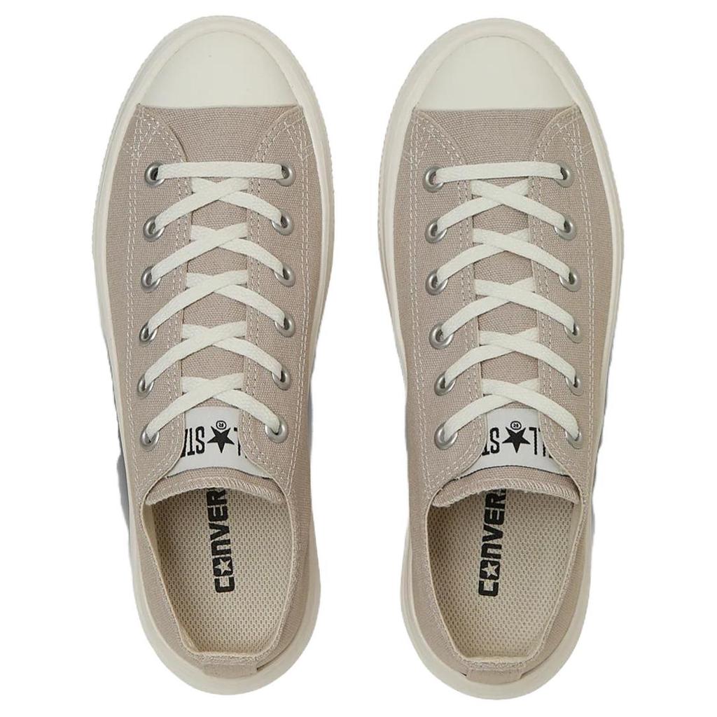 Converse All Star Light Plts 2 Ox Comfortable Fashion Lightweight Low Top Canvas Shoes Women Sneaker Pebble-Beige 31313990