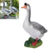 Gänse Gartenstatue   Niedliche Harz-Gans Skulptur für Blumenbeet Brunnen Balkon Hof