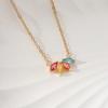 2026 New European American Stainless Steel Necklace Women Fashion Luxury Niche Pendant Clavicle Collarbone Jewelry