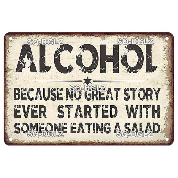 Vintage Metal Tin Sign Wall Decor Pub Bar Beer Retro Plaque Poster Wall Art Home Decor