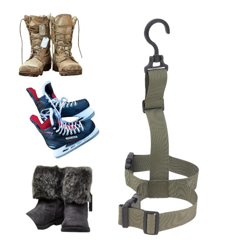 1Pcs Rain Shoes Hanger Strap Belt Drying Rack Storage Winter Fishing Accessories Adjustable Strap Fishing Wader Boots Hanger