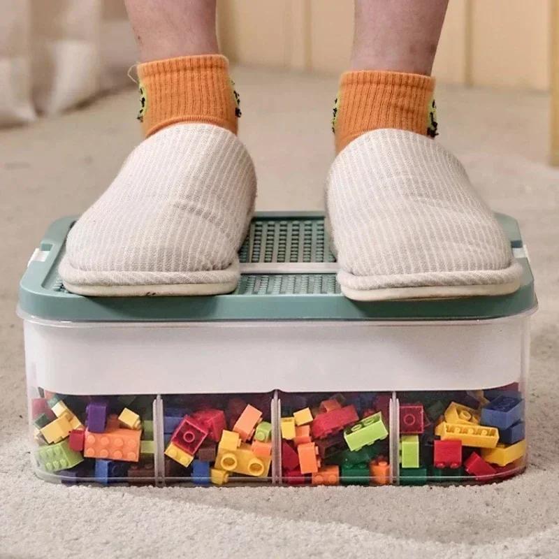 Lego Storage for kids Building Blocks Storage Boxes Adjustable Lego Organizer Container Grid Children Toy Organizer Storages Box