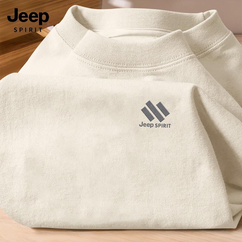 JEEP SPIRIT Men's 2026 Long Sleeve Pure Cotton T-Shirt