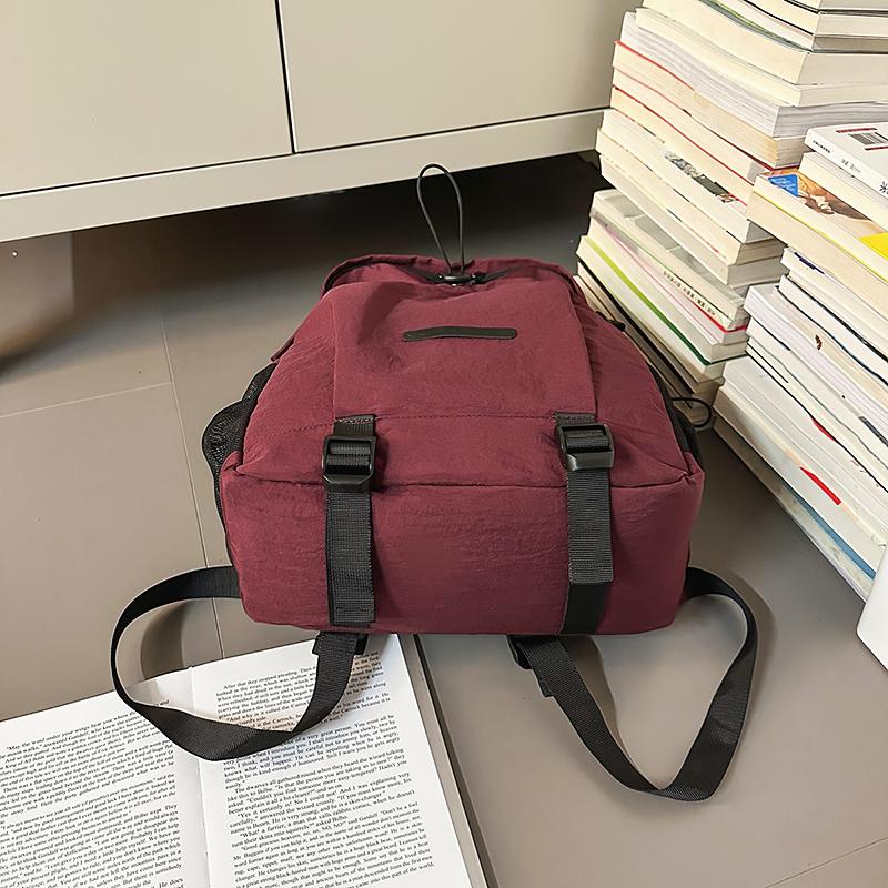 Water-Repellent Nylon Backpack Women's Lightweight Large Capacity Travel Backpack Men's Computer Backpack