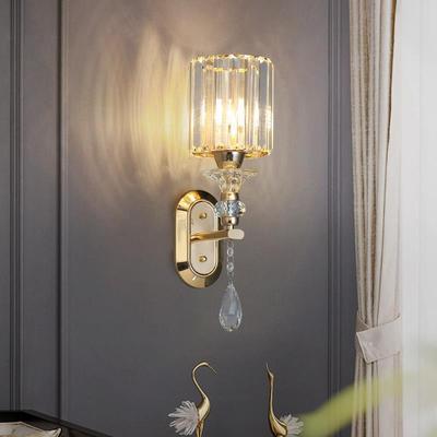 Licht Luxus Kristall Wand Lampe Goldene Schwarz Hintergrund Wand Dekoration Nordic Nacht Studie Eingang Beleuchtung LED Wand Licht