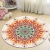 Bohemian Mandala Pattern Circular Carpet Mat Decoration Anti Slip Colorful Ethnic Geometric Floor Carpet Usedfor Home Decoration