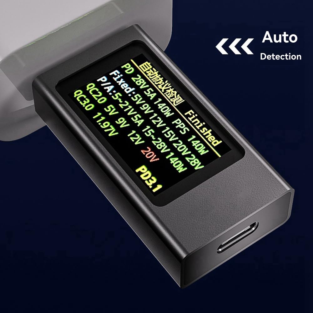 The Xsdjasd Wattmeter Type C Tester is a tester for simple electronic It can be used as a DC ampere and K-X1 multi-function tools. voltmeter, meter,