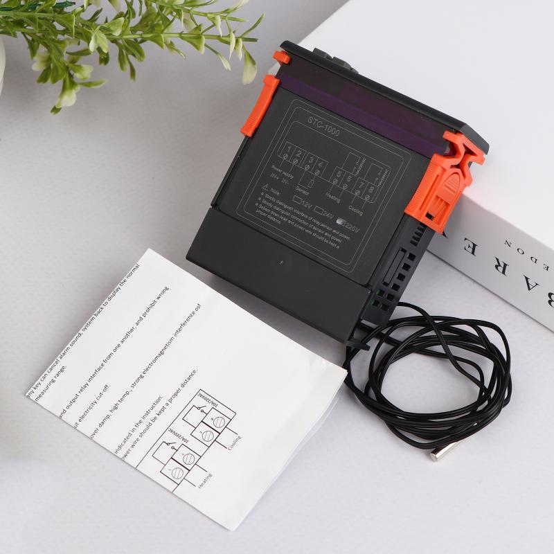 Digitaler Temperaturregler Thermostat Thermoregler Inkubator Relais LED 10A Heizen Kühlen Stc-1000 Stc 1000 220V
