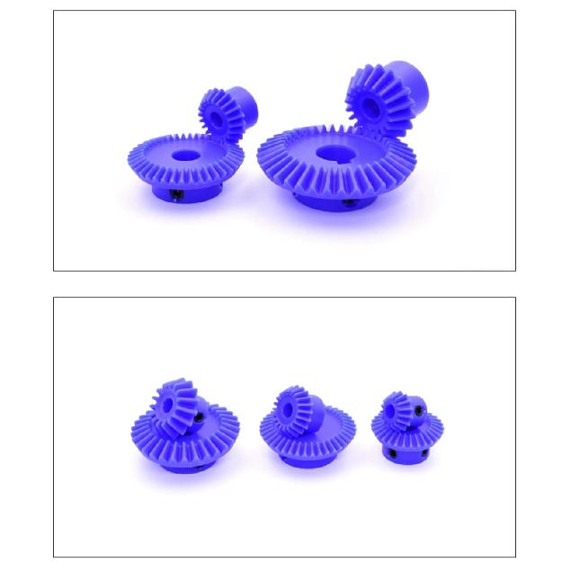 1:2 Nylon Bevel Gear 1M 15/30 20/40 Teeth 90 Degree Plastic Spur Bevel Gear BULE